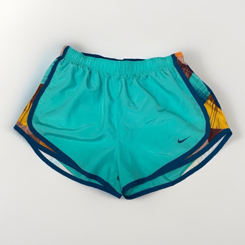 Nike Womens Running Shorts Medium Blue Dri Fit Athletic Workout Gym Lightweight